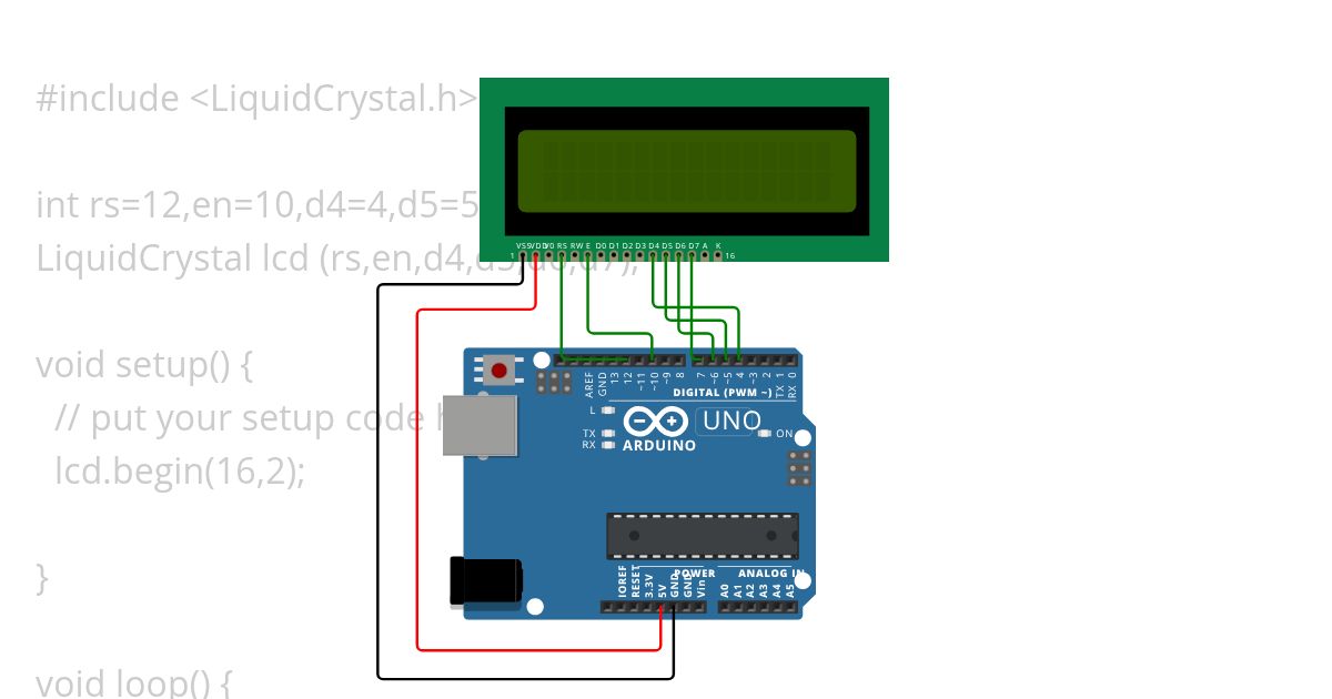 LCD DESPLAY simulation