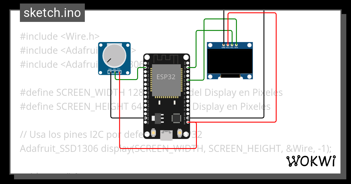 potenciometro - Wokwi ESP32, STM32, Arduino Simulator