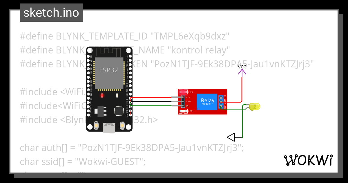 Kontrol Relay Menggunakan Blynk Copy Wokwi Esp32 Stm32 Arduino Simulator 3340