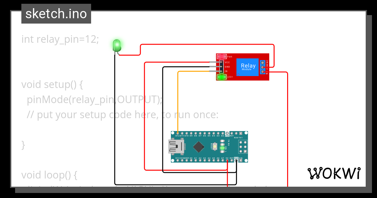 Relay Module Wokwi Esp Stm Arduino Simulator