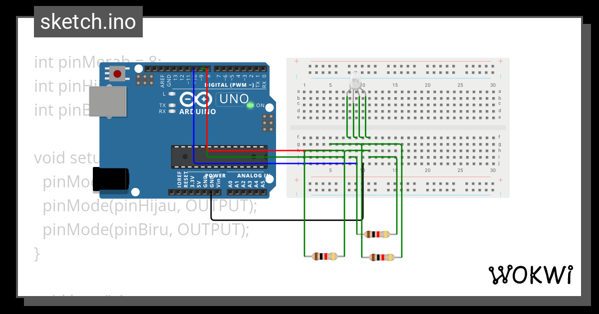 Rgb Rendi&nur - Wokwi Esp32, Stm32, Arduino Simulator