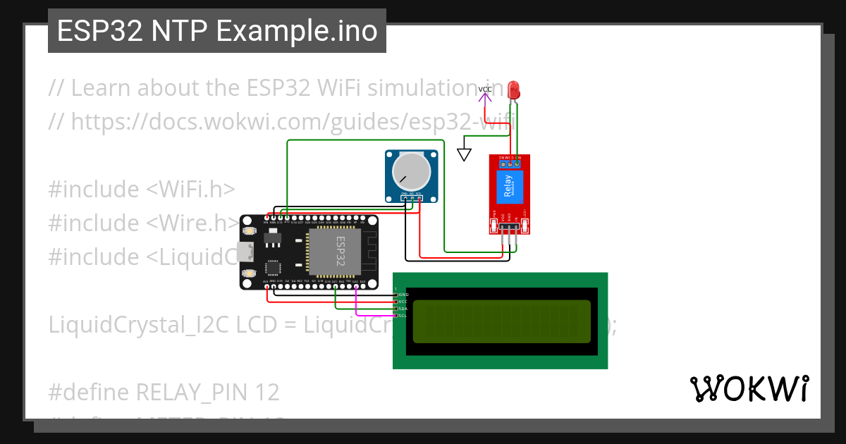 ESP32 LCD Knob 2 - Wokwi ESP32, STM32, Arduino Simulator