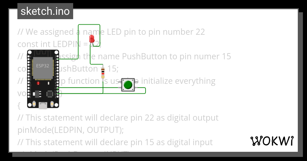 Esp32 Button Led Wokwi Esp32 Stm32 Arduino Simulator 6409