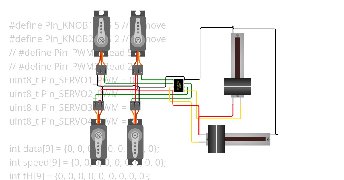 ATtiny Servo simulation