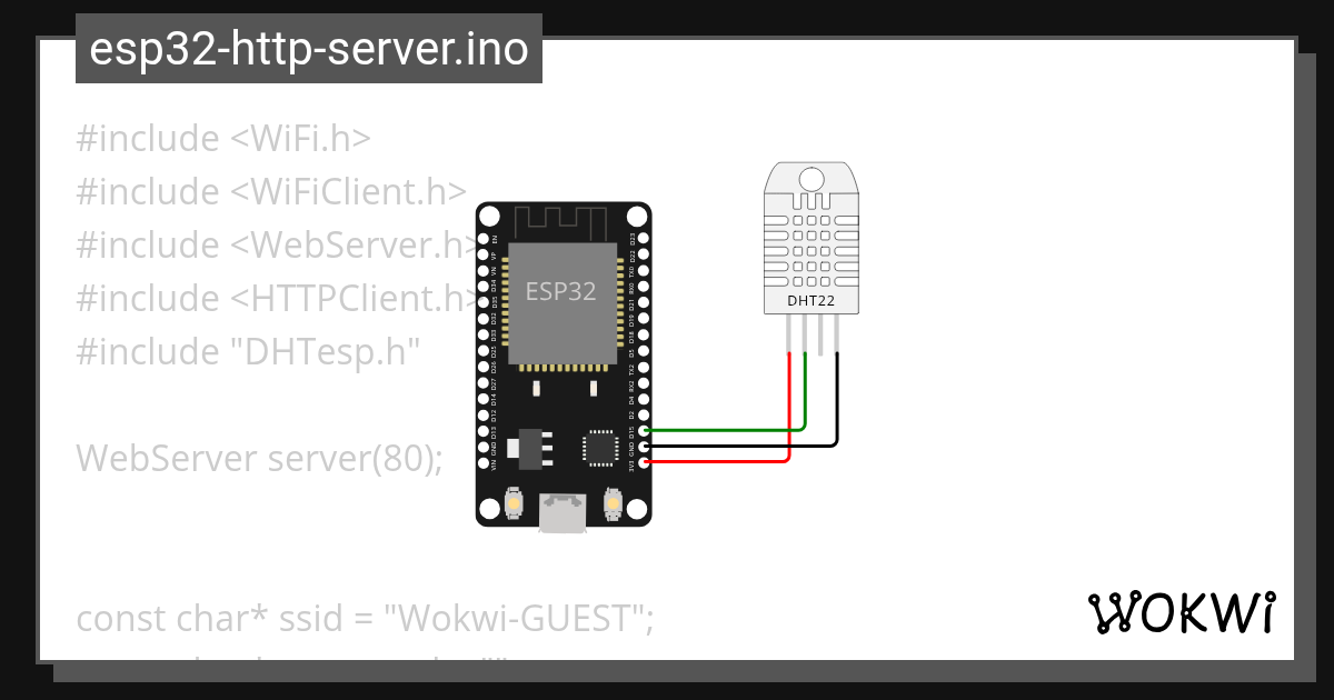Http web server wokwi esp32 stm32 arduino simulator