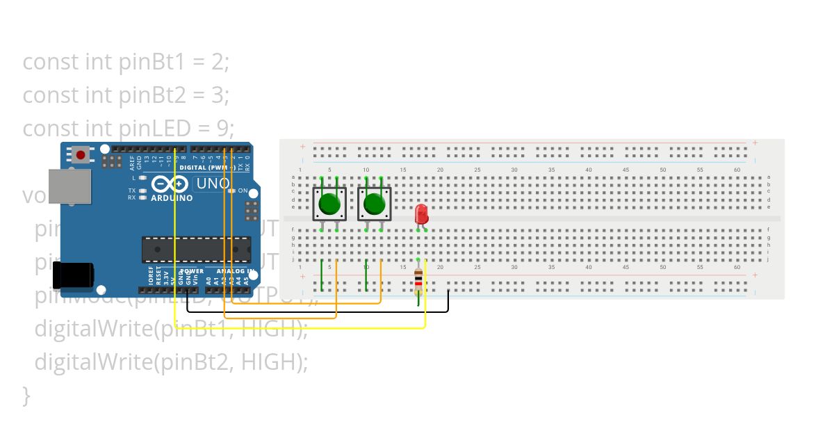 DUAL LED BUTTON STD simulation