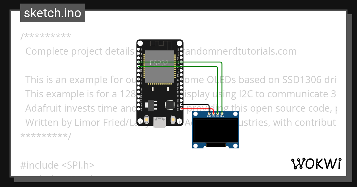 ESP32_I2C - Wokwi ESP32, STM32, Arduino Simulator