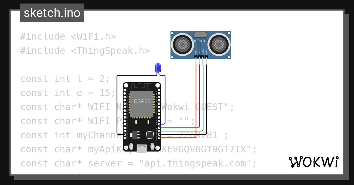 Us thinkspeak wokwi esp32 stm32 arduino simulator