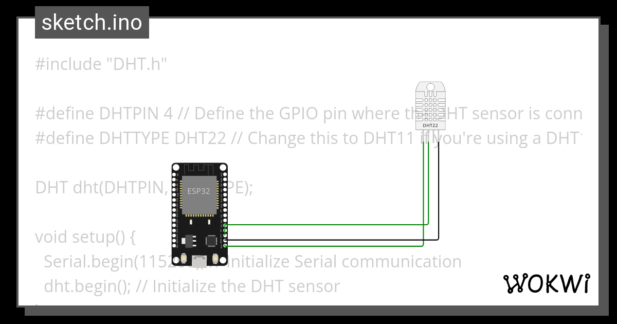 Dht With Esp Wokwi Esp Stm Arduino Simulator