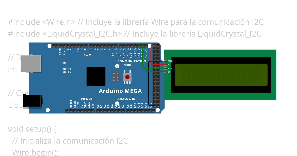 Prueba LCD Arduino Mega simulation