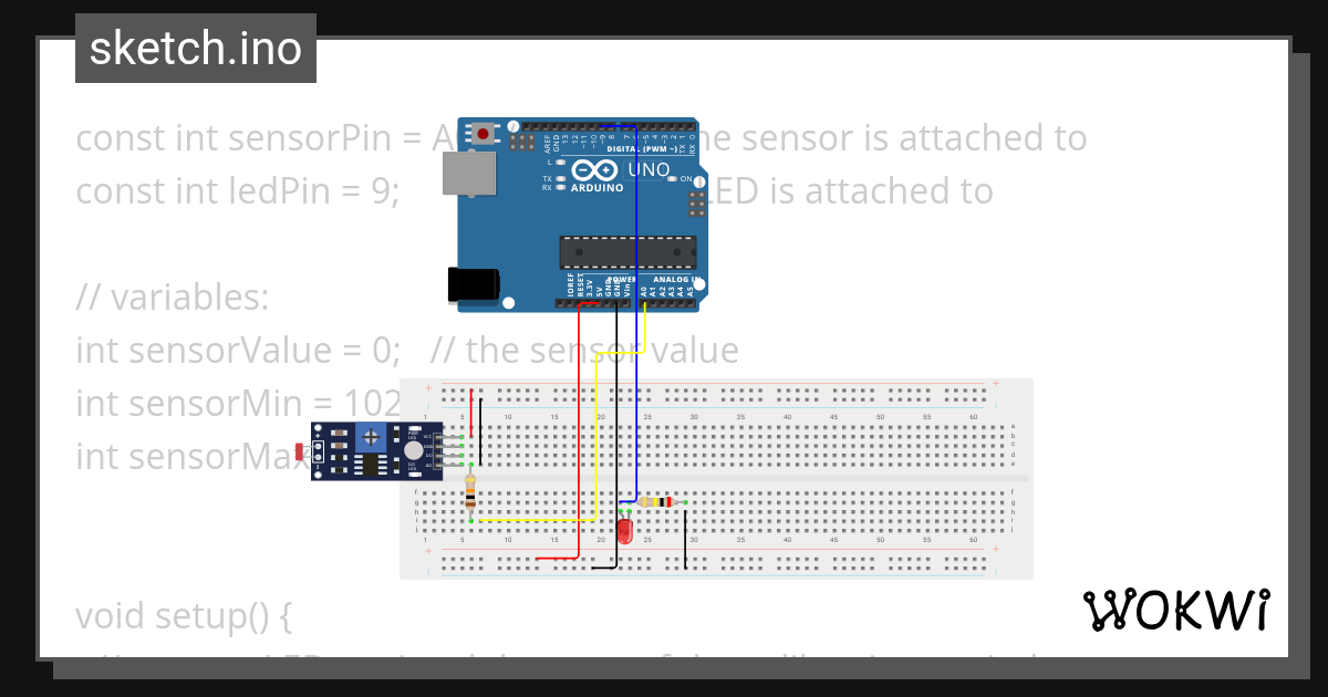 Calibrate Sensor Input - Wokwi ESP32, STM32, Arduino Simulator