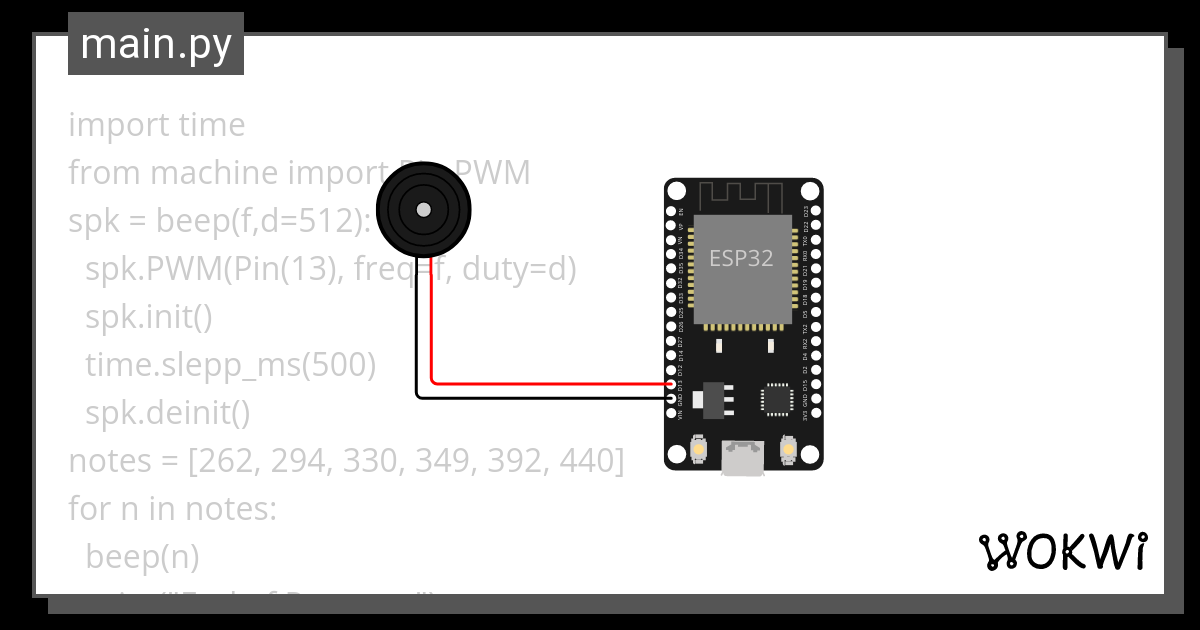 ต่อลำโพงโน้ต Copy 3 Wokwi Esp32 Stm32 Arduino Simulator