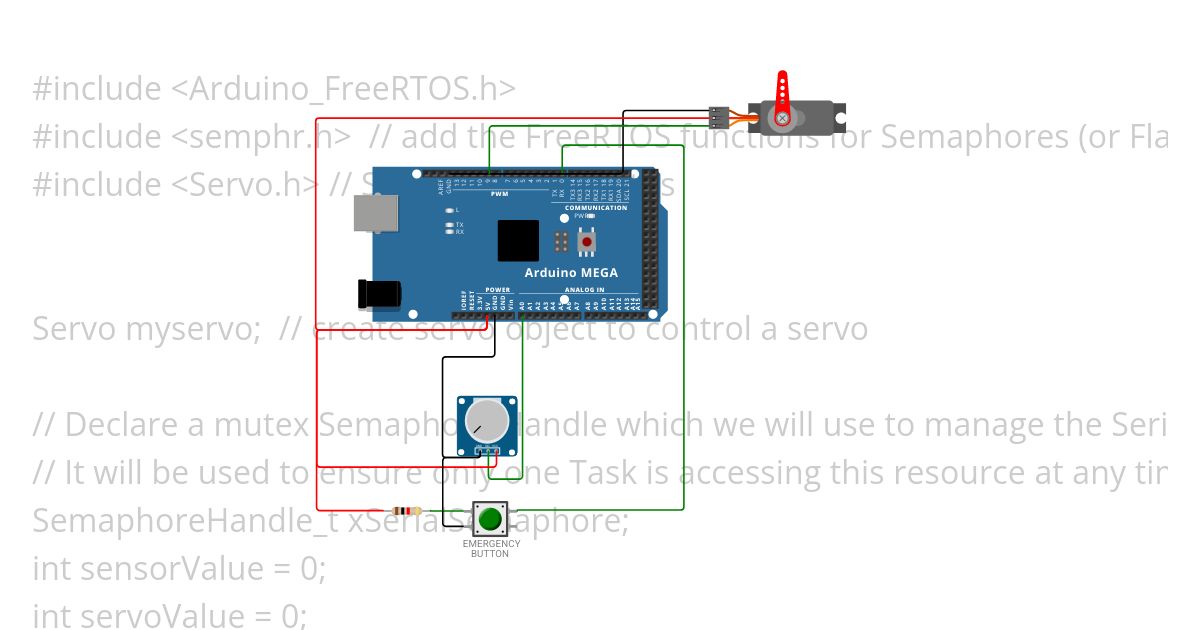 FreeRTOS basic Analog Digital Read Task Priority simulation