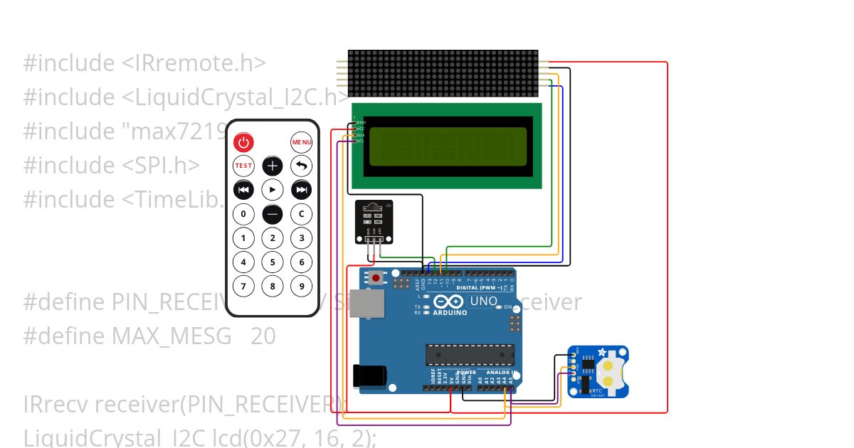 max7219-clock-IR-4 simulation
