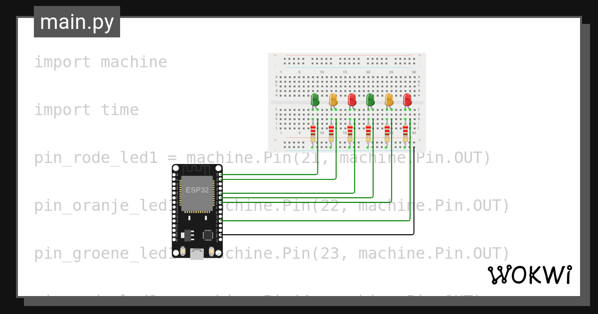 Auto blinker example - Wokwi ESP32, STM32, Arduino Simulator