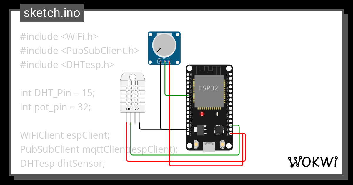 DHT11 - Wokwi ESP32, STM32, Arduino Simulator