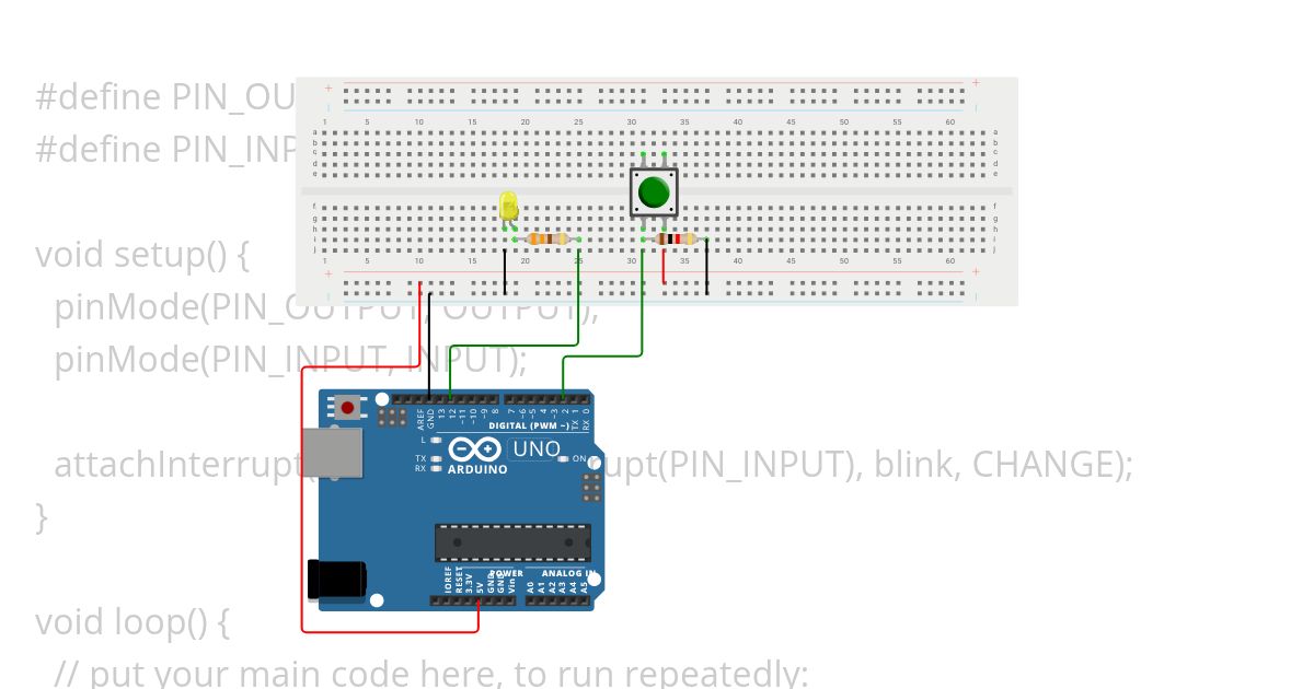 toggle led simulation