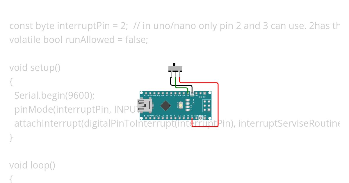 Interrupt attach simulation