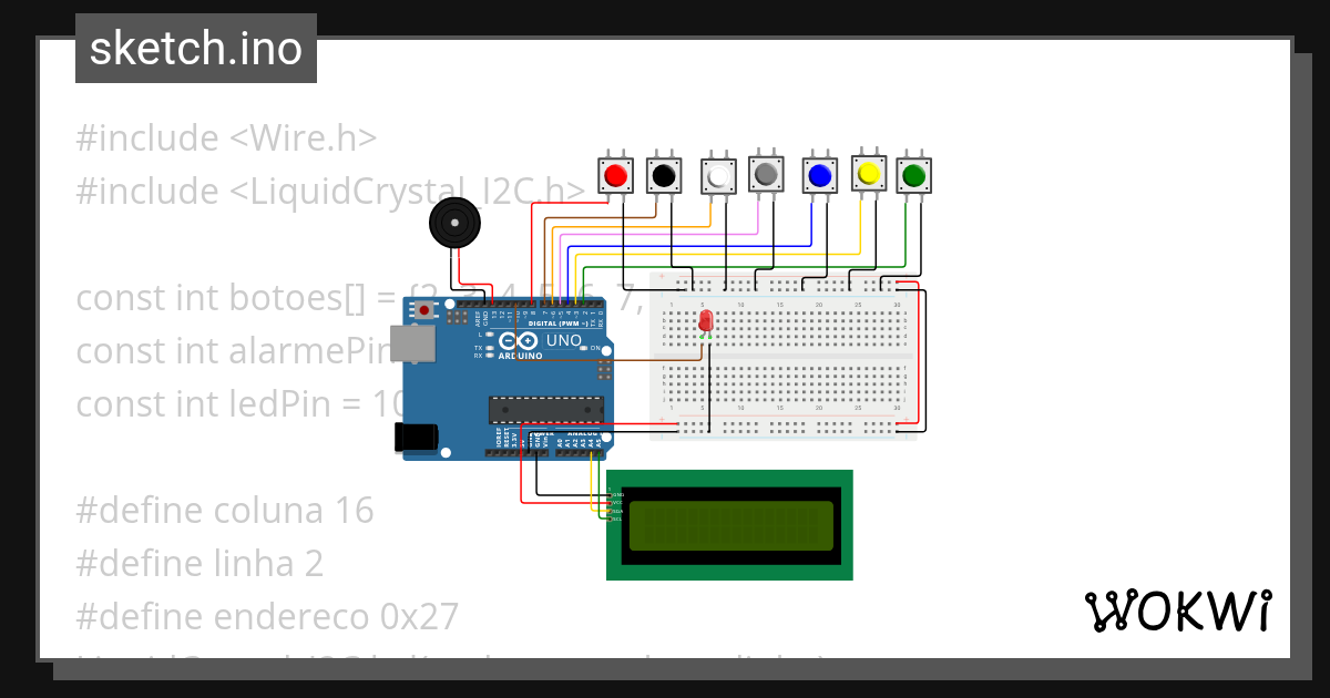 I2C - Wokwi ESP32, STM32, Arduino Simulator