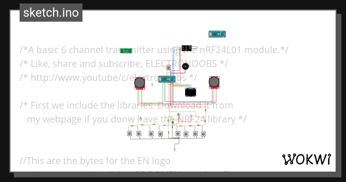 RC transmitter - Wokwi ESP32, STM32, Arduino Simulator