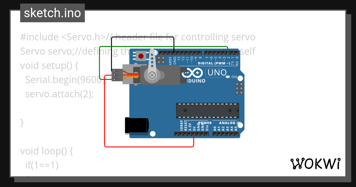servo Wokwi ESP32, STM32, Arduino Simulator