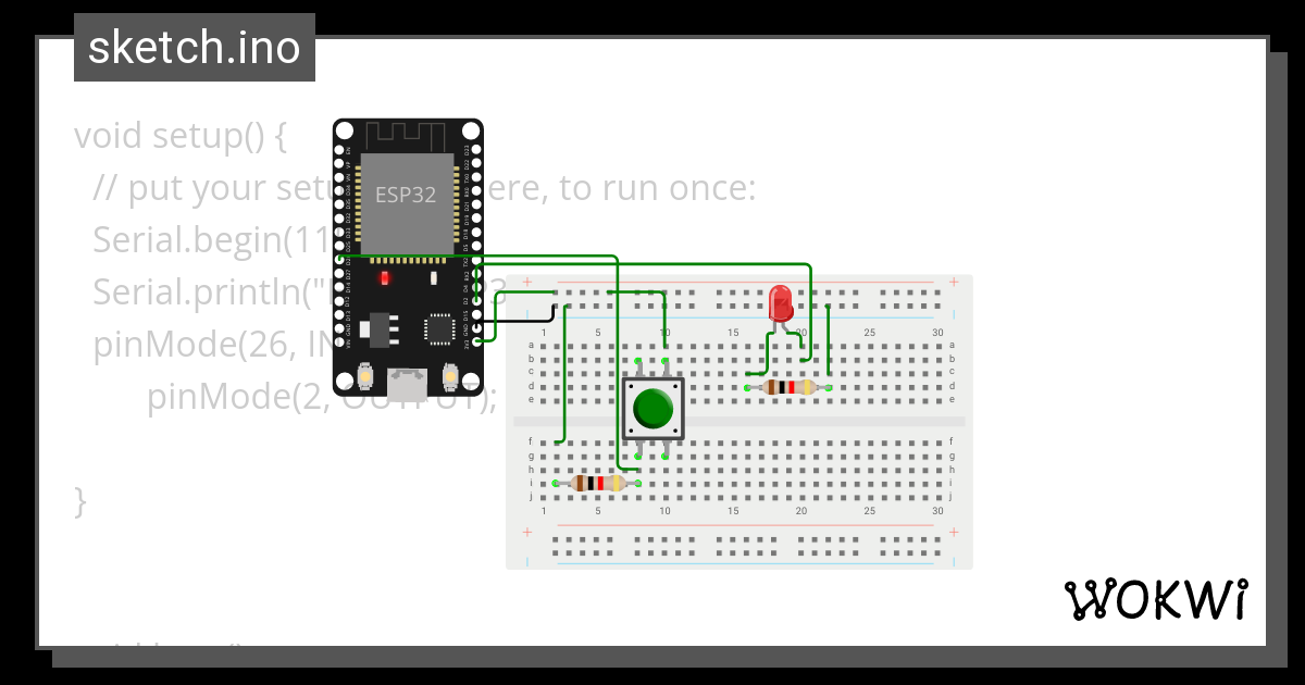 APAGAR.LED.CON.EL.PULSADOR - Wokwi ESP32, STM32, Arduino Simulator