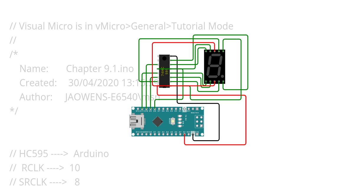 7 Segment Display simulation