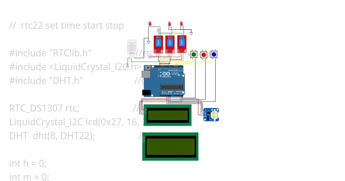 dht22  relay simulation