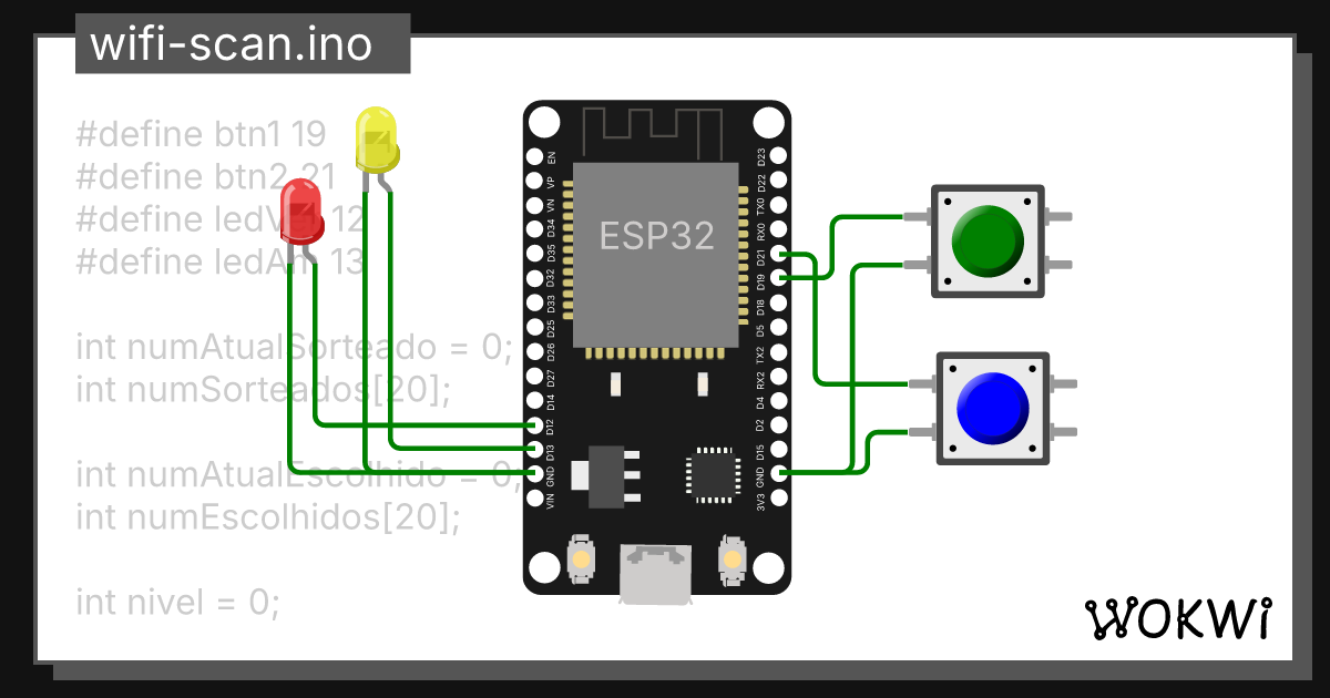 jogo-genius - Wokwi ESP32, STM32, Arduino Simulator👧 Divirta-se ao vivo ...