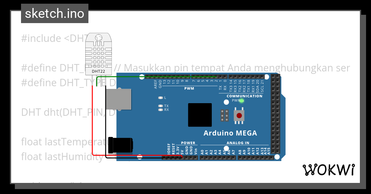 Membaca Data Jika Ada Perubahan Saja Wokwi Esp32 Stm32 Arduino Simulator