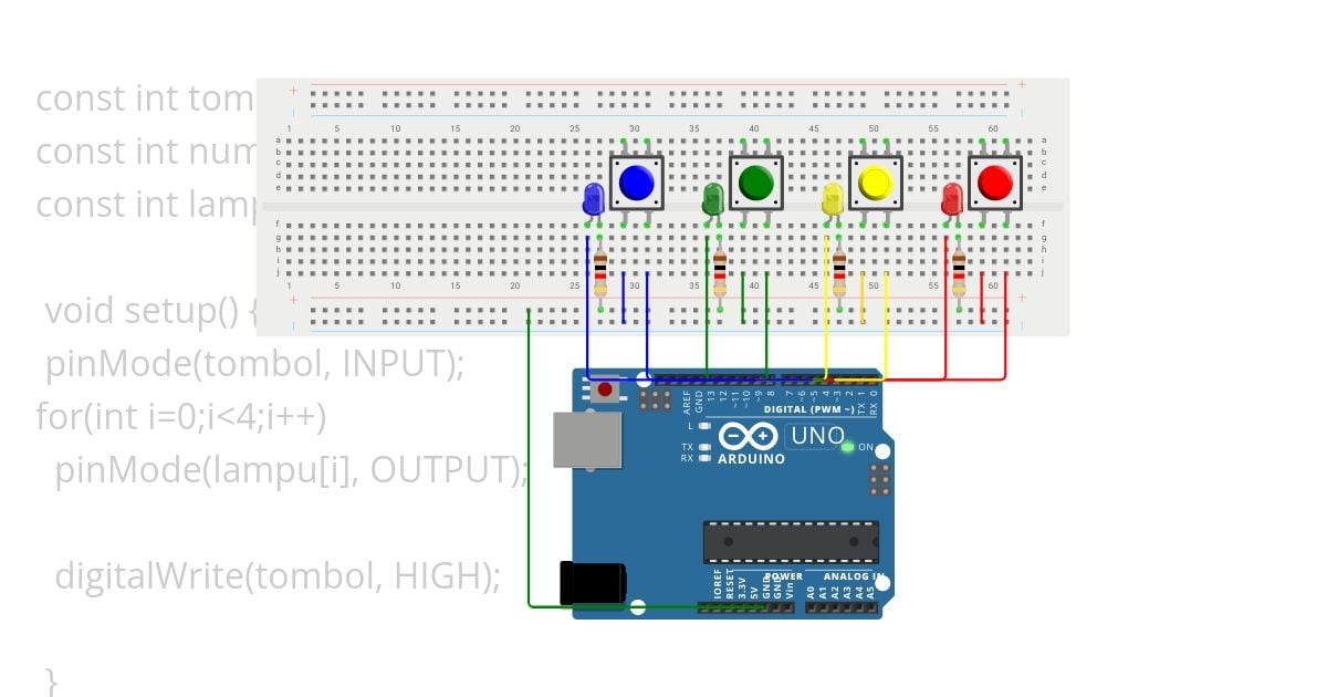 arduino button 2 simulation