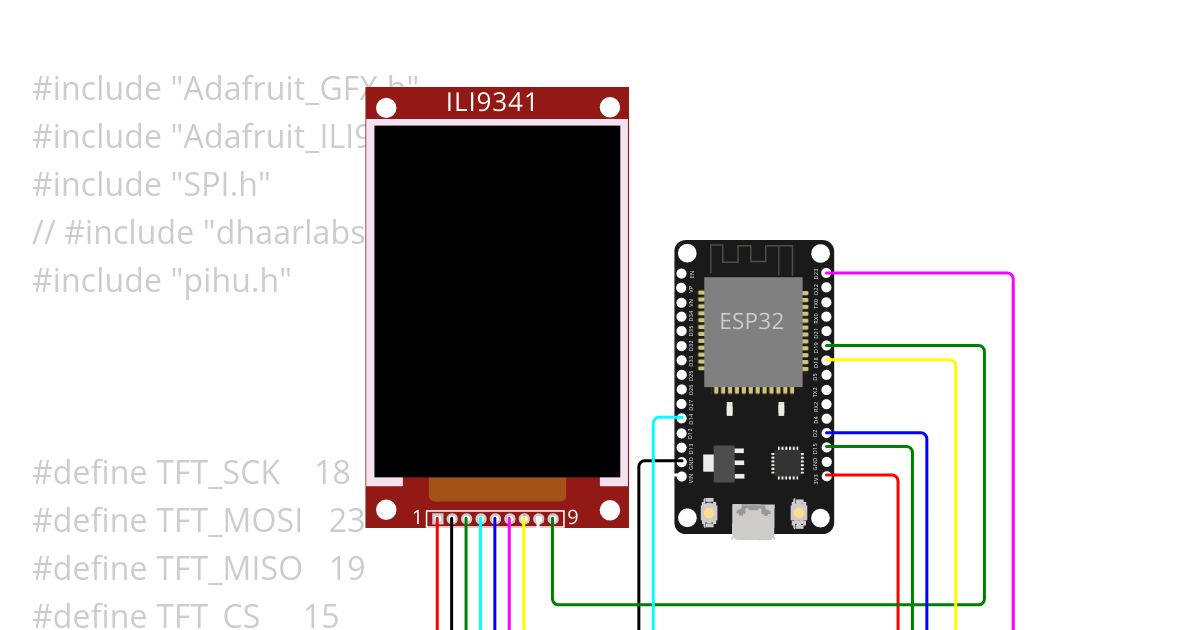 lILI9341 simulation