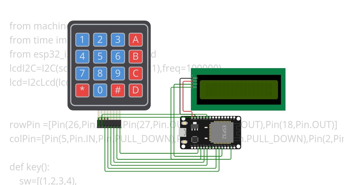 esp32-i2c simulation