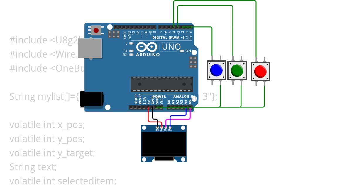 Oled scroll menu 2 simulation