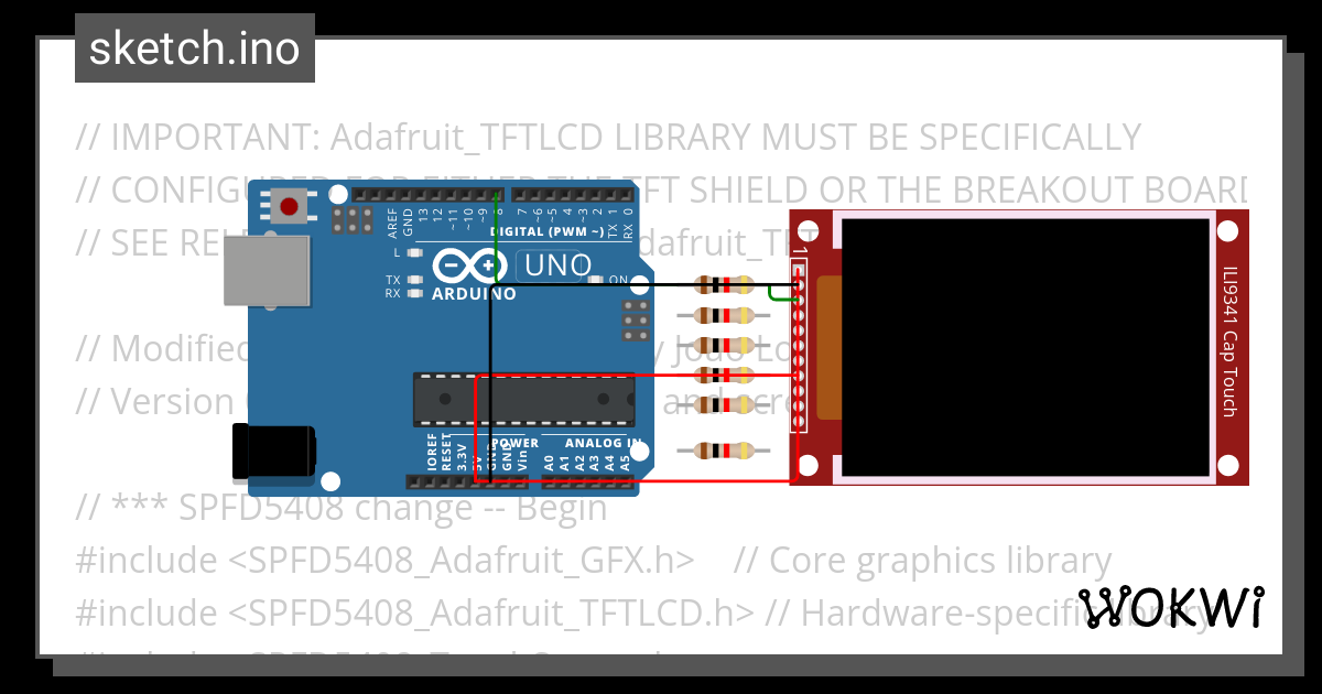 display test - Wokwi ESP32, STM32, Arduino Simulator