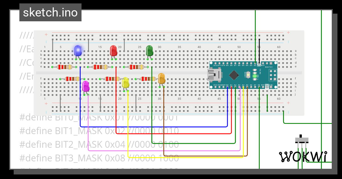 Project 2 - Problem 1.3 - Wokwi Esp32, Stm32, Arduino Simulator