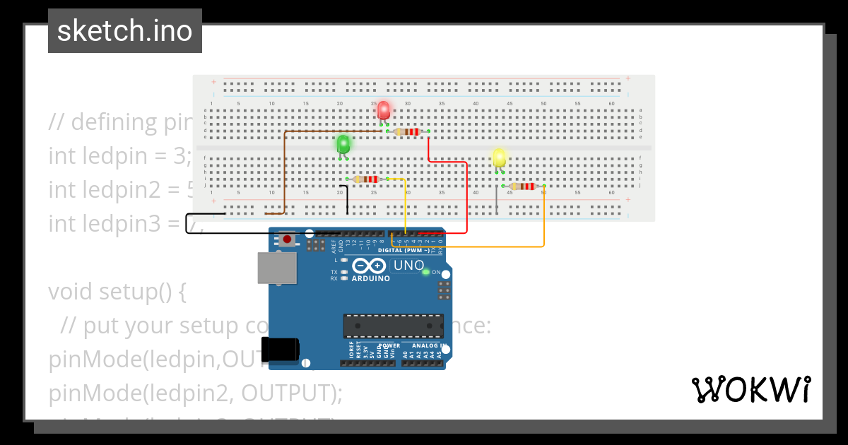 LED Blinking Thingy - Wokwi ESP32, STM32, Arduino Simulator