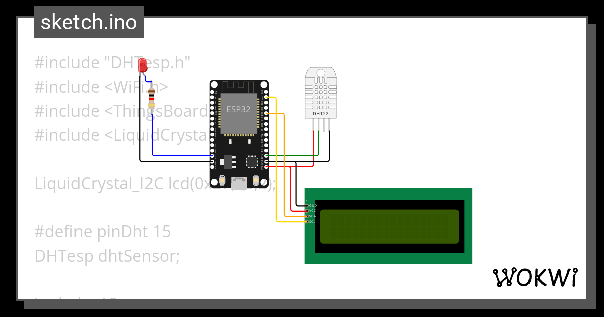 Dht22 With Thingsboard Wokwi Esp32 Stm32 Arduino Simulator