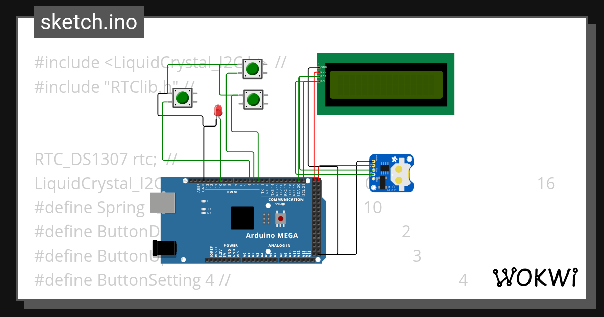 alarm clock - Wokwi ESP32, STM32, Arduino Simulator