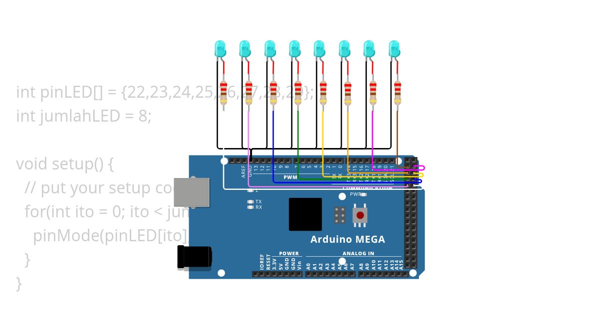 LED Array simulation