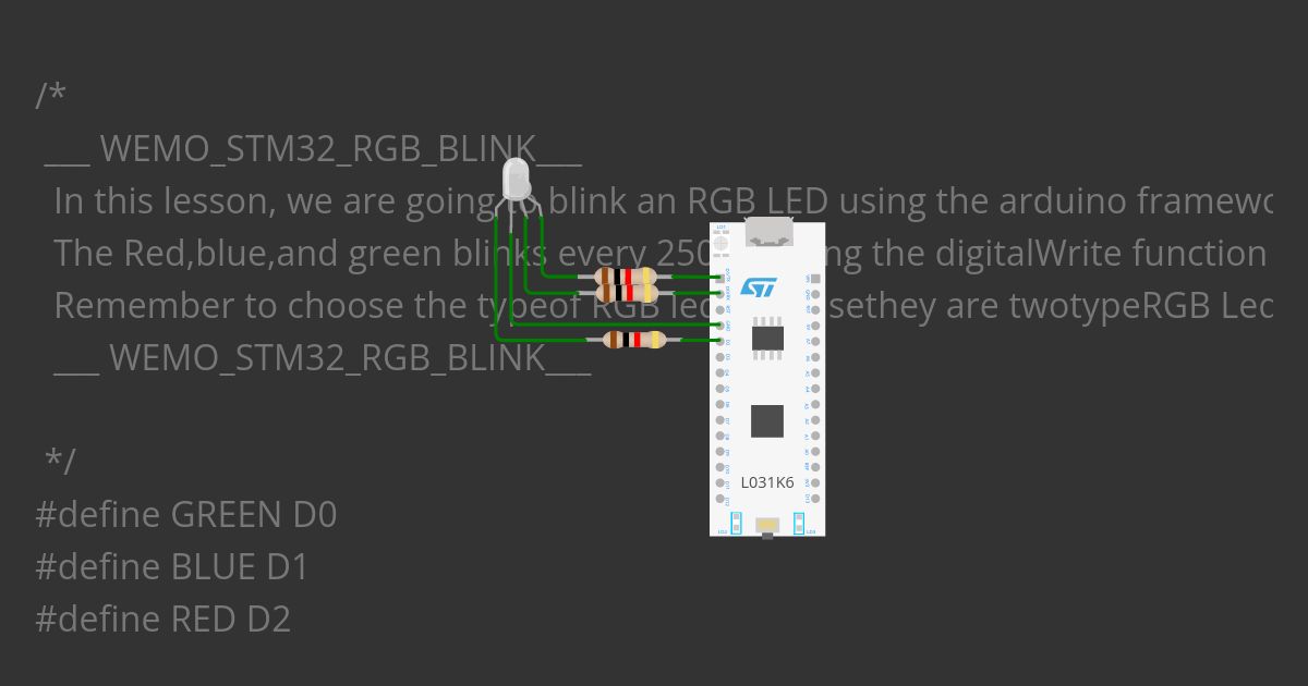 STM32 2nd Lesson RGB_blink