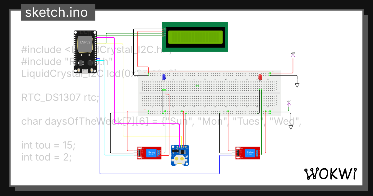 Esp32 rtc 2relay 2 10 66 wokwi esp32 stm32 arduino simulator