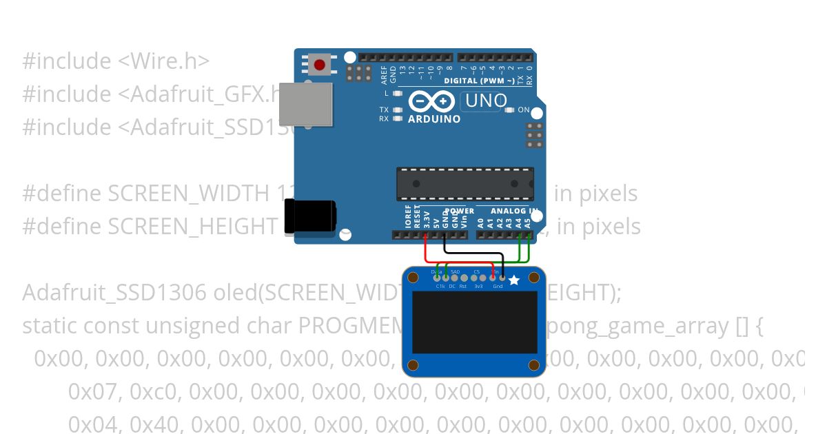 Display Bitmaps (Adafruit Version) simulation