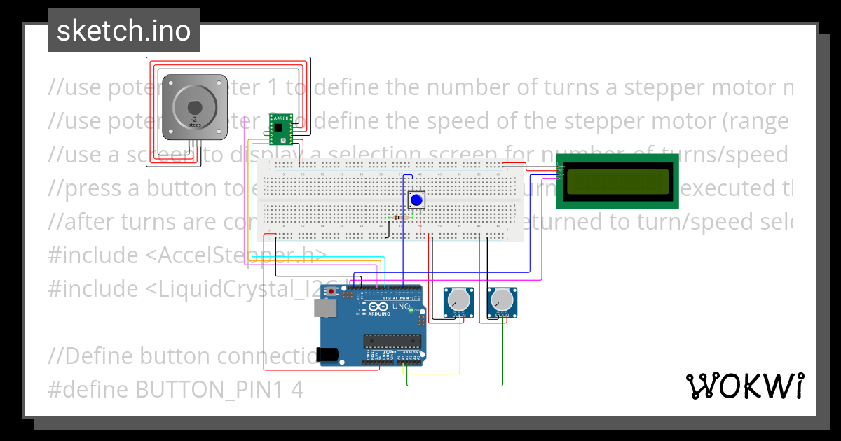 Stepper Motor Deliverable Wokwi Esp32 Stm32 Arduino Simulator