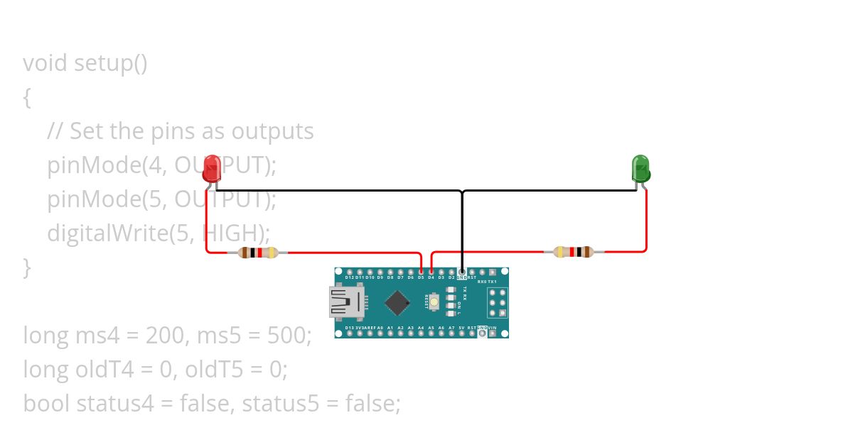 2LED_ Non-blocking functions simulation