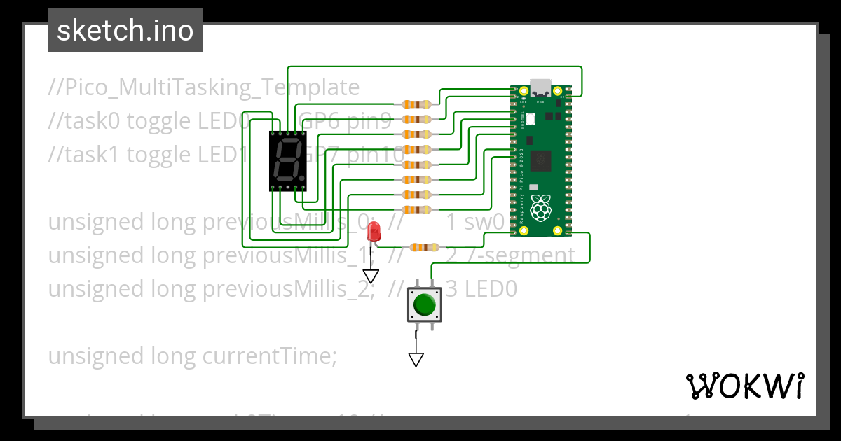 Pico Pio 7segment Ino Wokwi Esp32 Stm32 Arduino Simul 2136