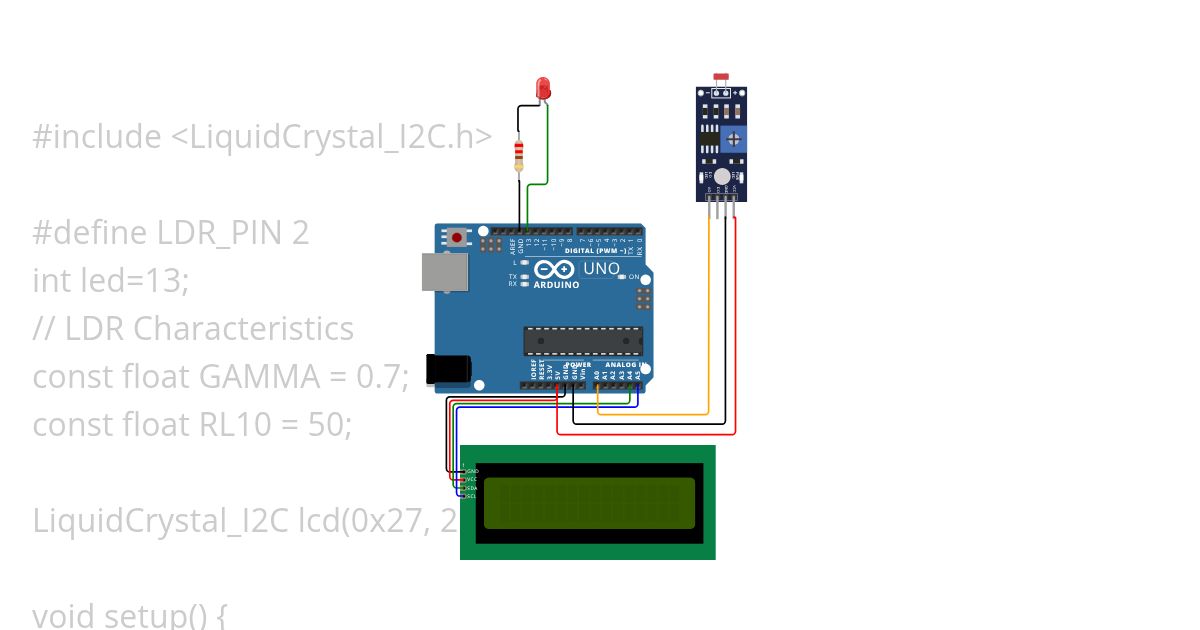 16_Lux in LCD, LED with LDR Copy simulation