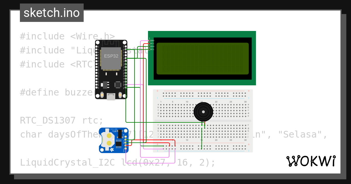 I2C esp32 - Wokwi ESP32, STM32, Arduino Simulator