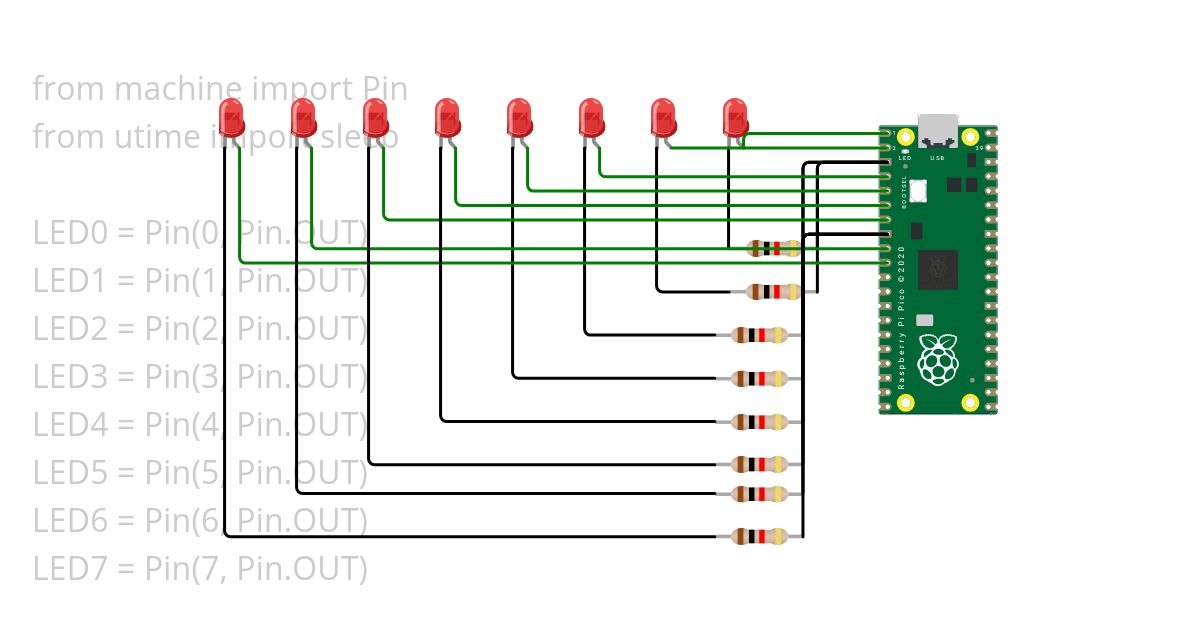 8bit-binary-led-simulator  simulation