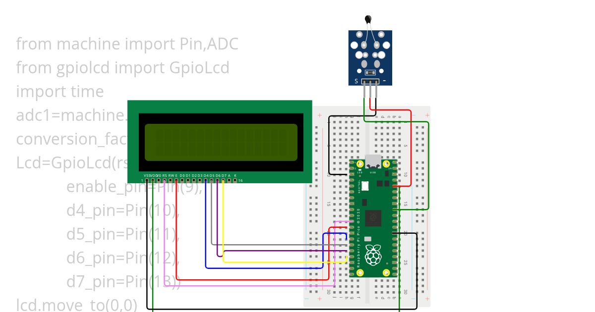 tempeature sensor simulation